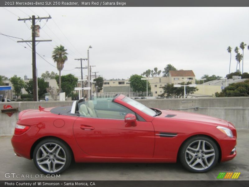 Mars Red / Sahara Beige 2013 Mercedes-Benz SLK 250 Roadster