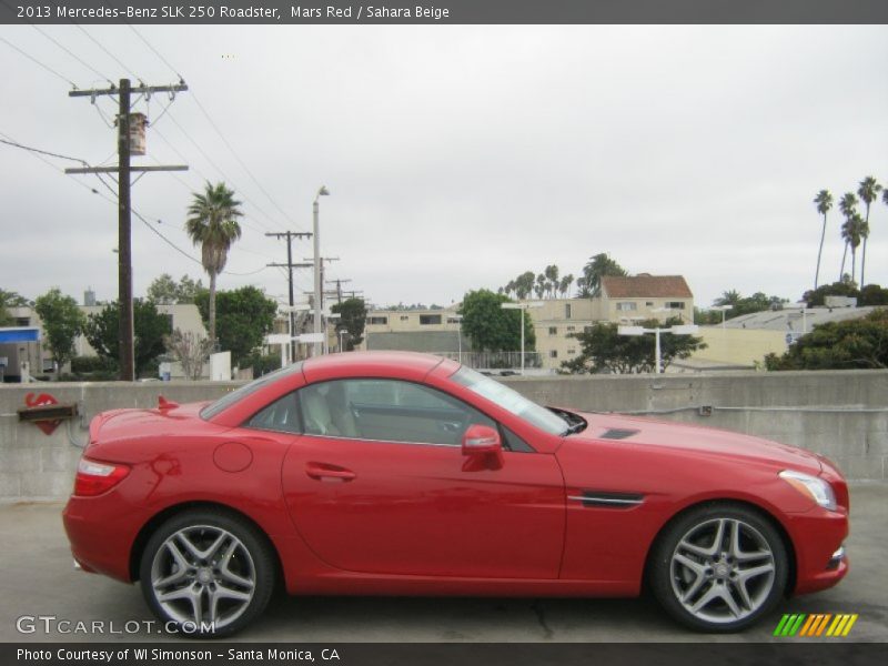 Mars Red / Sahara Beige 2013 Mercedes-Benz SLK 250 Roadster