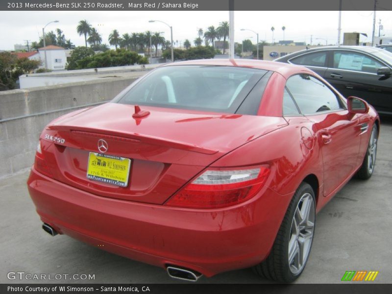 Mars Red / Sahara Beige 2013 Mercedes-Benz SLK 250 Roadster