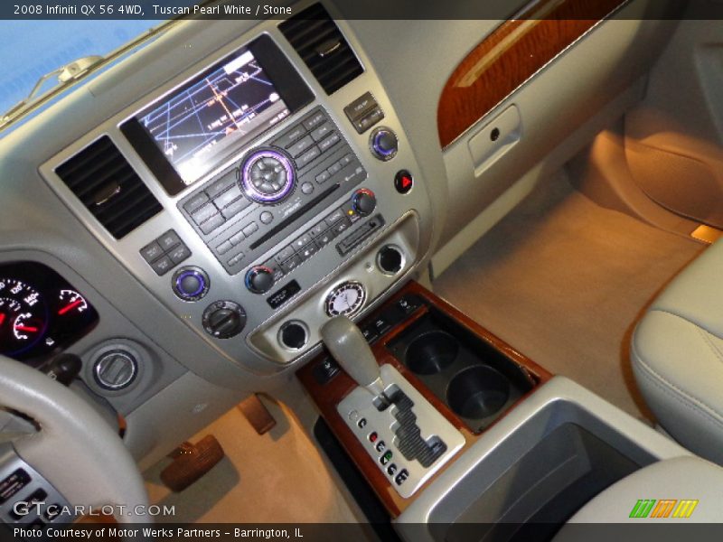 Tuscan Pearl White / Stone 2008 Infiniti QX 56 4WD