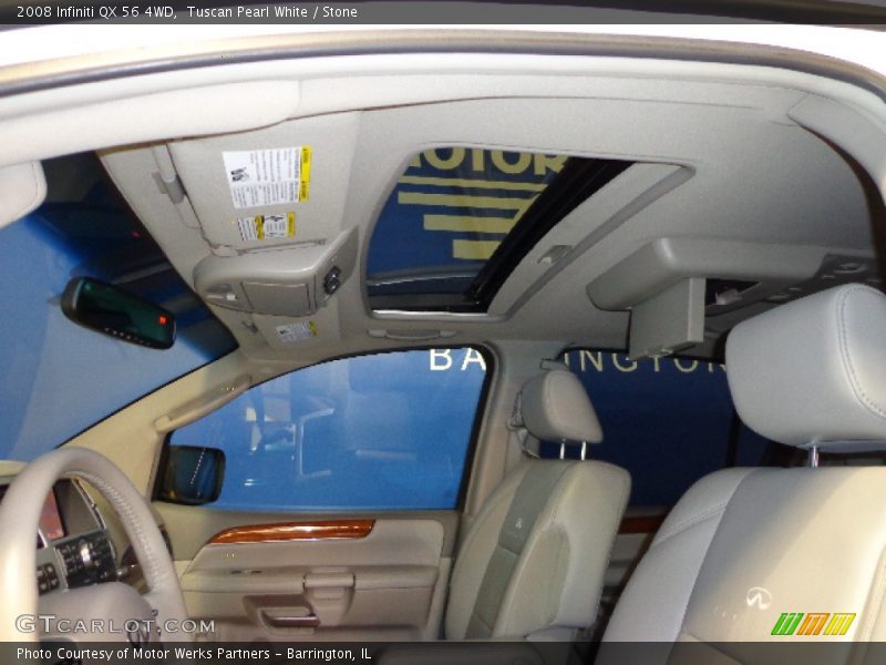 Tuscan Pearl White / Stone 2008 Infiniti QX 56 4WD