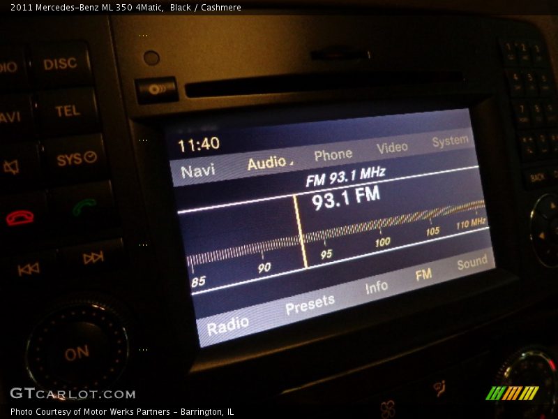 Black / Cashmere 2011 Mercedes-Benz ML 350 4Matic