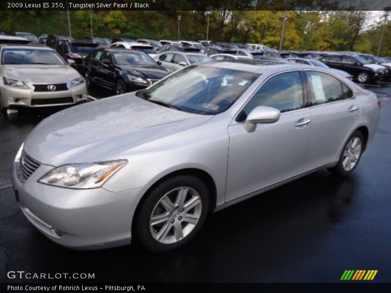 Tungsten Silver Pearl / Black 2009 Lexus ES 350