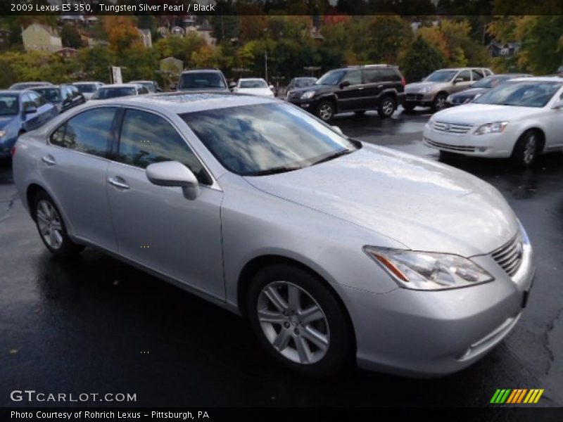 Tungsten Silver Pearl / Black 2009 Lexus ES 350