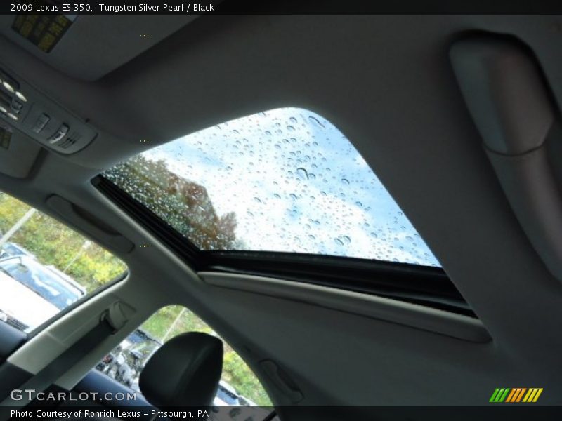 Tungsten Silver Pearl / Black 2009 Lexus ES 350