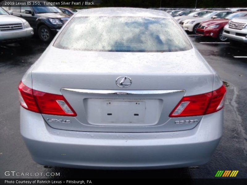 Tungsten Silver Pearl / Black 2009 Lexus ES 350