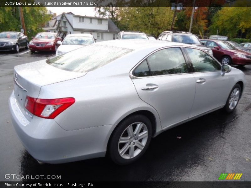 Tungsten Silver Pearl / Black 2009 Lexus ES 350