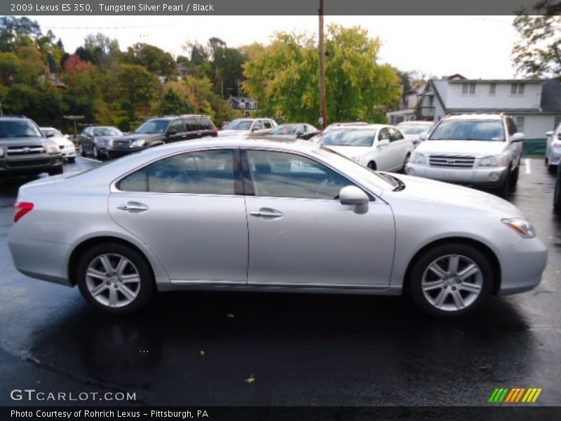 Tungsten Silver Pearl / Black 2009 Lexus ES 350