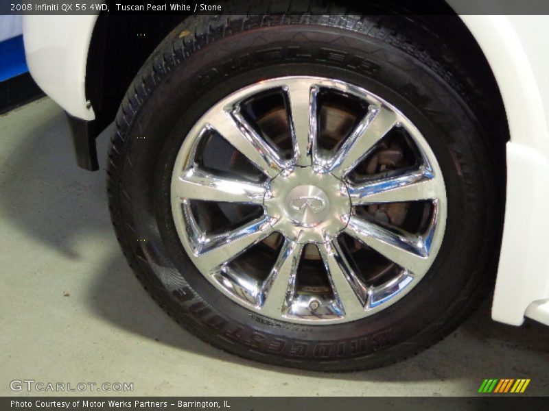 Tuscan Pearl White / Stone 2008 Infiniti QX 56 4WD