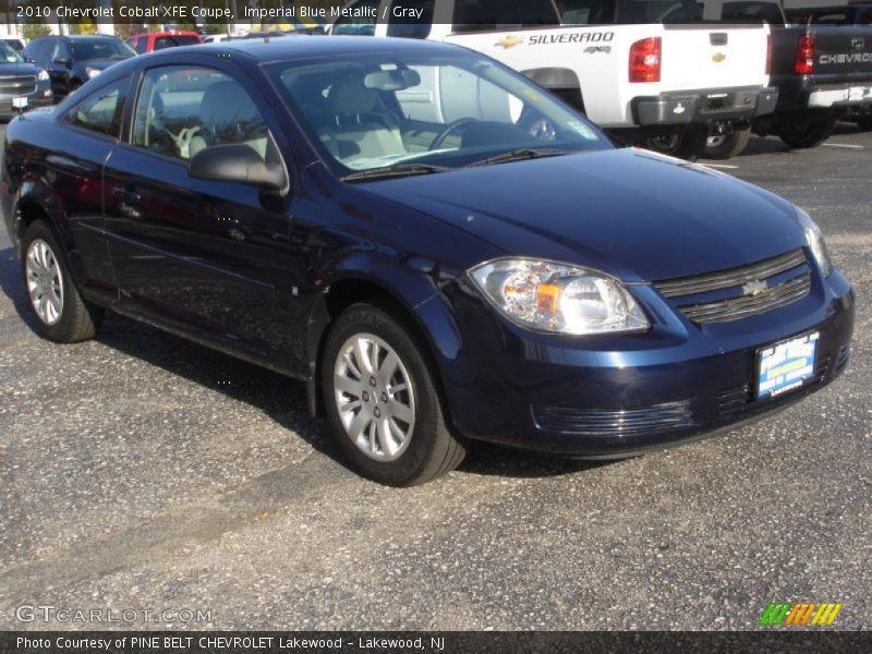 Imperial Blue Metallic / Gray 2010 Chevrolet Cobalt XFE Coupe