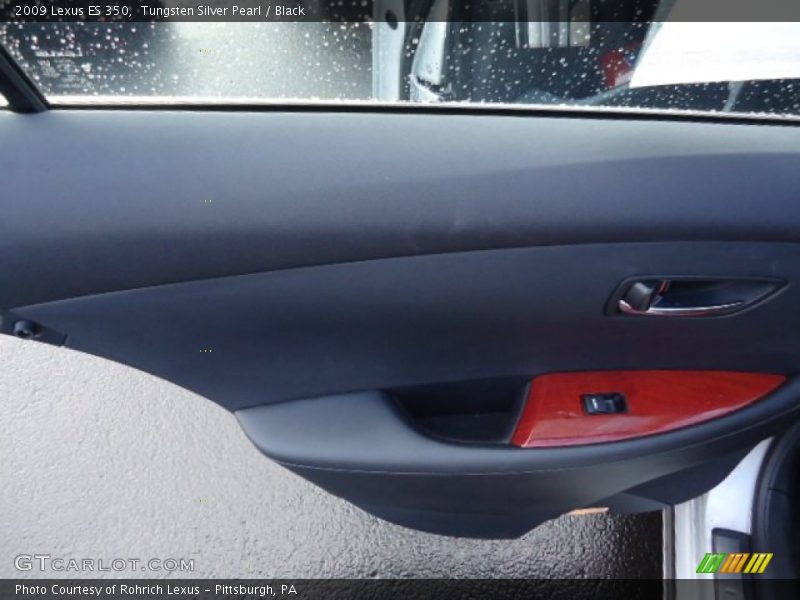 Tungsten Silver Pearl / Black 2009 Lexus ES 350