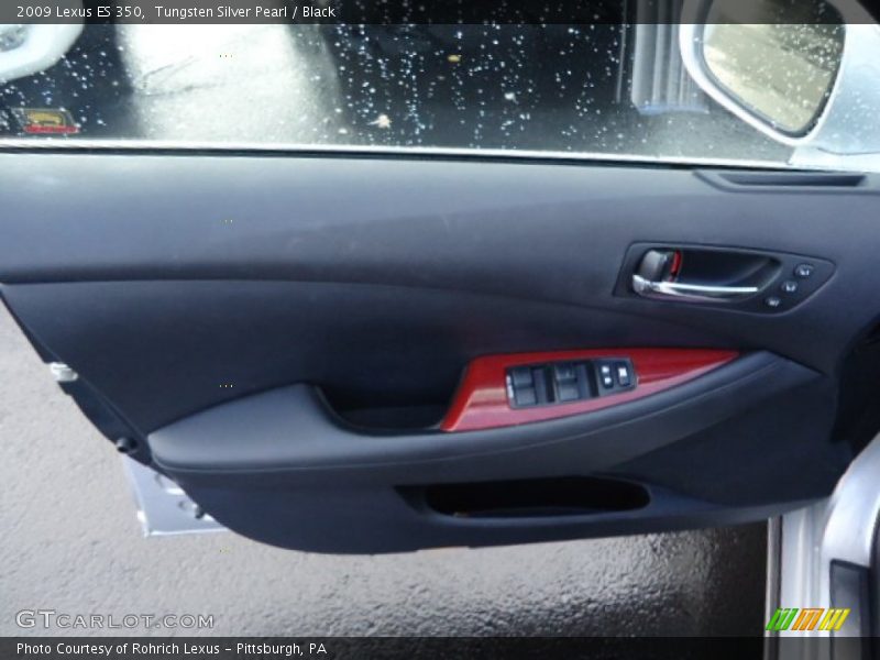 Tungsten Silver Pearl / Black 2009 Lexus ES 350