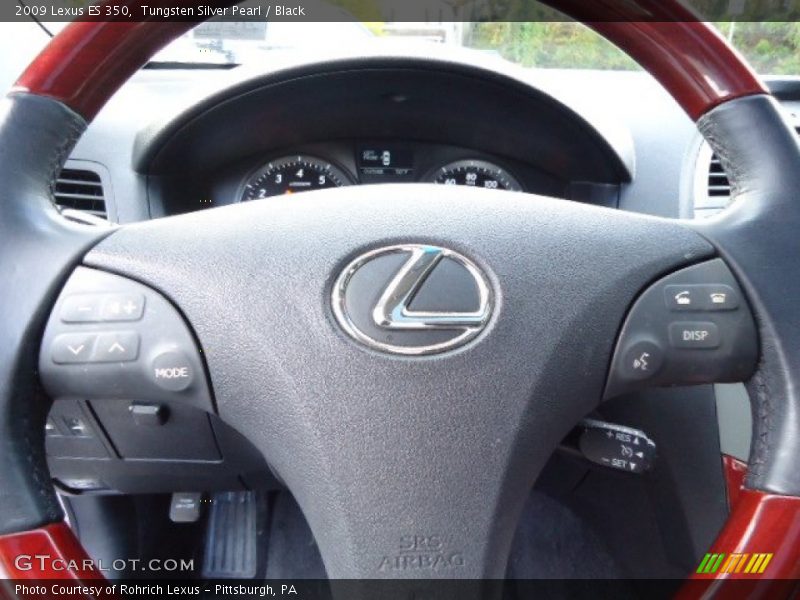 Tungsten Silver Pearl / Black 2009 Lexus ES 350
