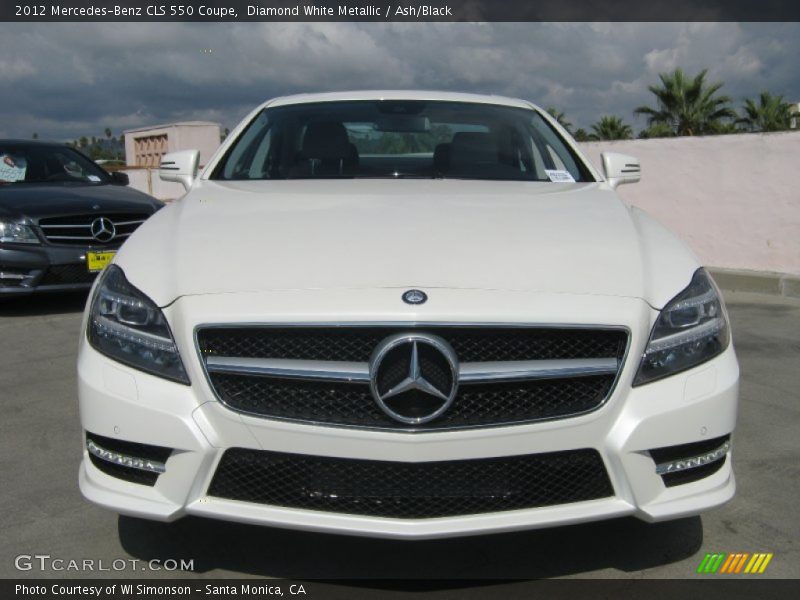 Diamond White Metallic / Ash/Black 2012 Mercedes-Benz CLS 550 Coupe