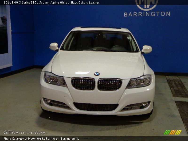 Alpine White / Black Dakota Leather 2011 BMW 3 Series 335d Sedan