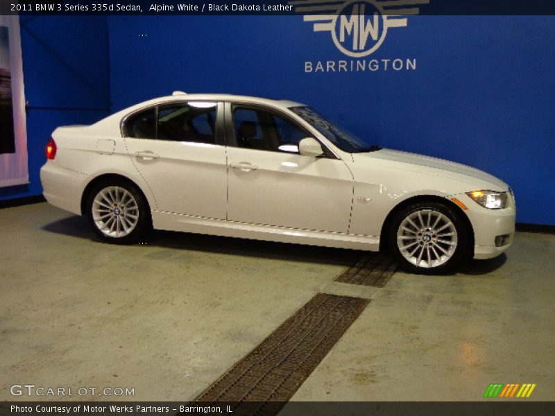 Alpine White / Black Dakota Leather 2011 BMW 3 Series 335d Sedan