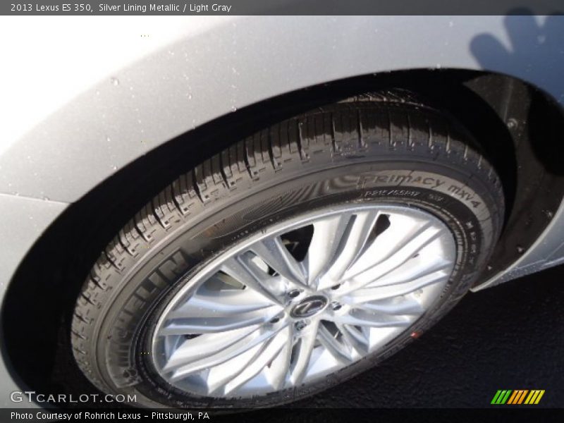 Silver Lining Metallic / Light Gray 2013 Lexus ES 350