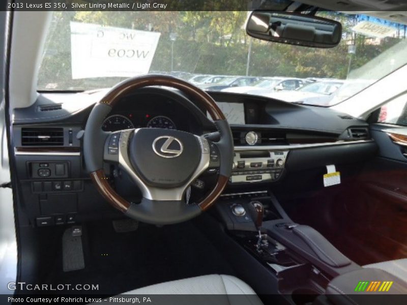 Silver Lining Metallic / Light Gray 2013 Lexus ES 350