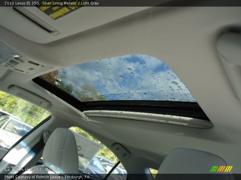 Silver Lining Metallic / Light Gray 2013 Lexus ES 350