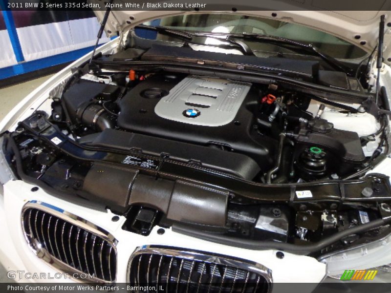 Alpine White / Black Dakota Leather 2011 BMW 3 Series 335d Sedan