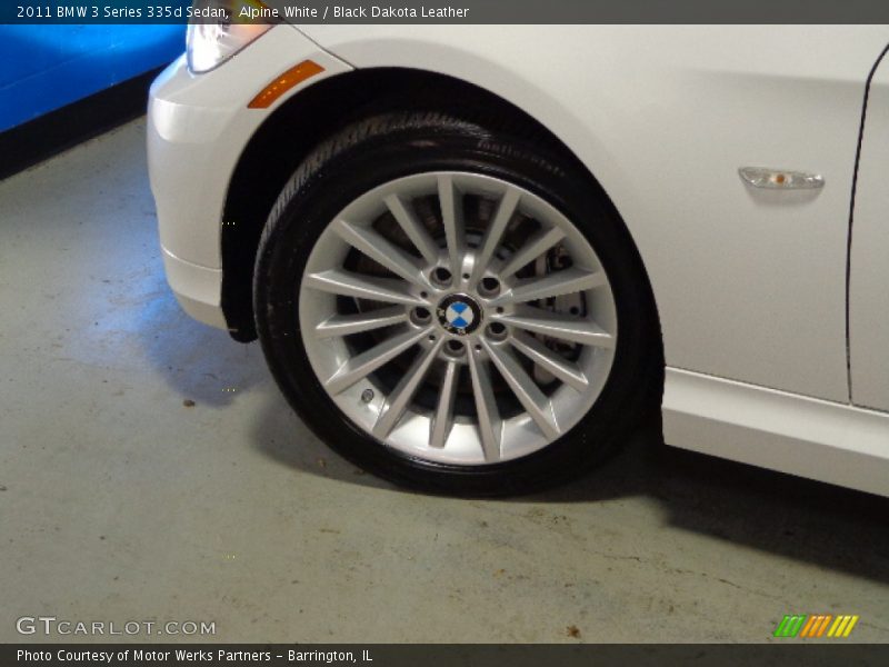Alpine White / Black Dakota Leather 2011 BMW 3 Series 335d Sedan