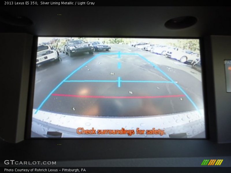 Silver Lining Metallic / Light Gray 2013 Lexus ES 350