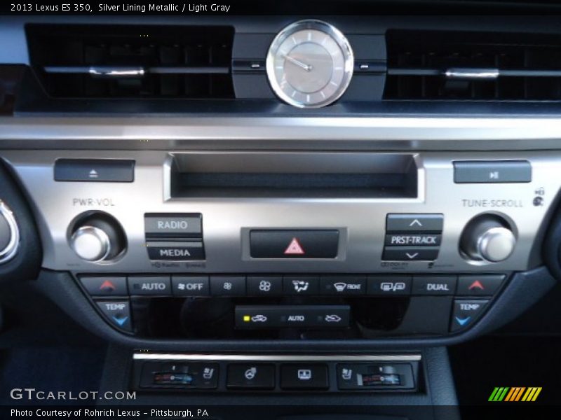 Silver Lining Metallic / Light Gray 2013 Lexus ES 350