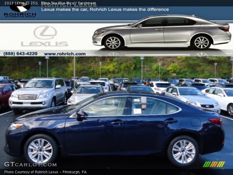 Deep Sea Blue Mica / Parchment 2013 Lexus ES 350