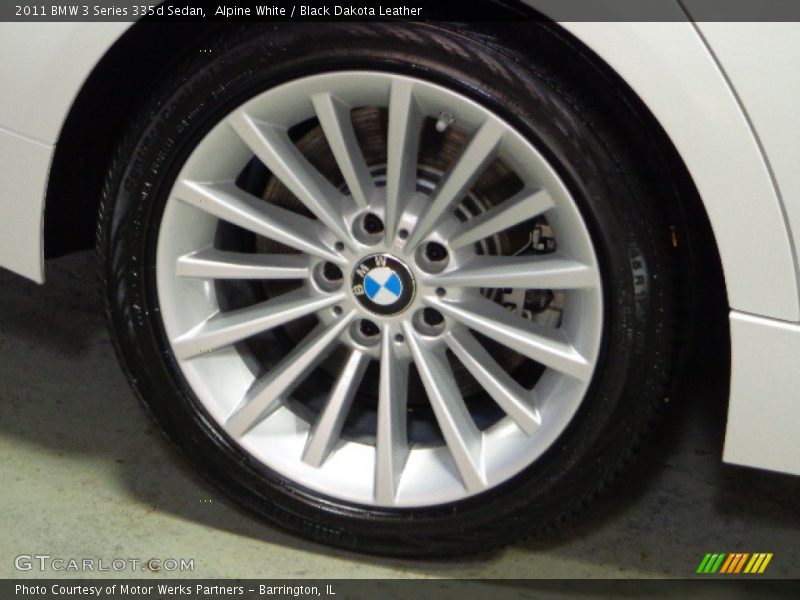 Alpine White / Black Dakota Leather 2011 BMW 3 Series 335d Sedan