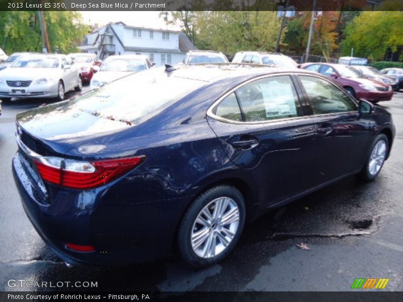 Deep Sea Blue Mica / Parchment 2013 Lexus ES 350