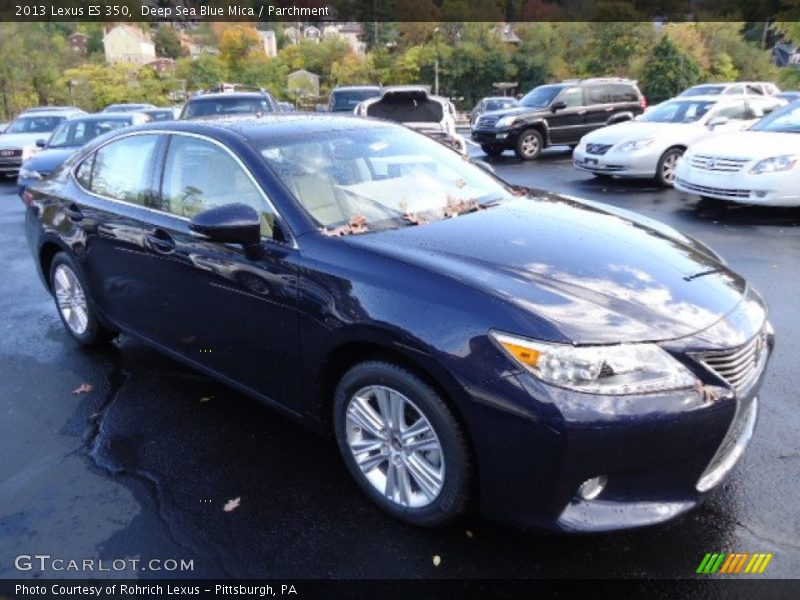 Deep Sea Blue Mica / Parchment 2013 Lexus ES 350