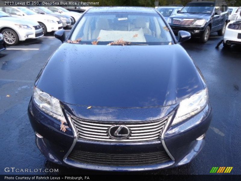 Deep Sea Blue Mica / Parchment 2013 Lexus ES 350