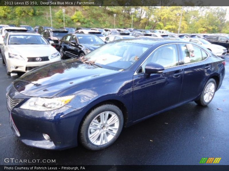 Deep Sea Blue Mica / Parchment 2013 Lexus ES 350