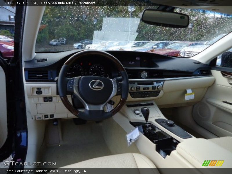 Deep Sea Blue Mica / Parchment 2013 Lexus ES 350