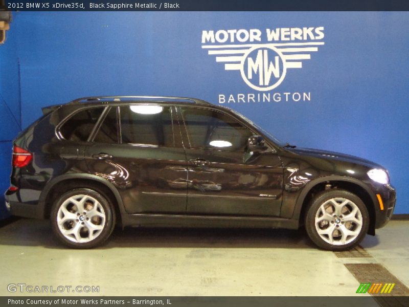 Black Sapphire Metallic / Black 2012 BMW X5 xDrive35d