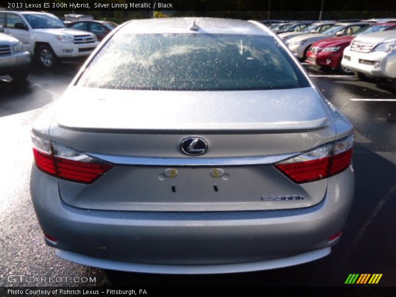 Silver Lining Metallic / Black 2013 Lexus ES 300h Hybrid