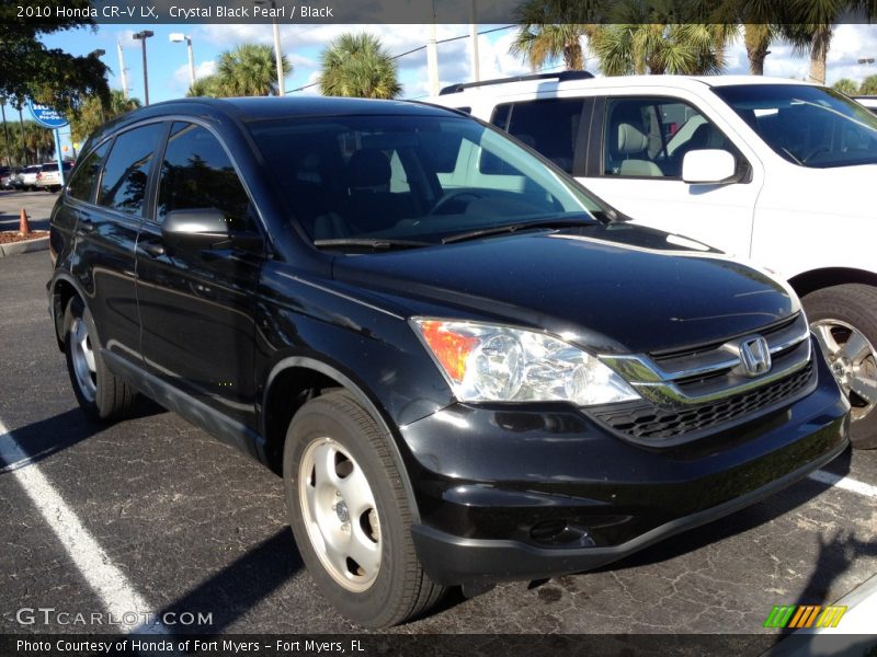 Crystal Black Pearl / Black 2010 Honda CR-V LX