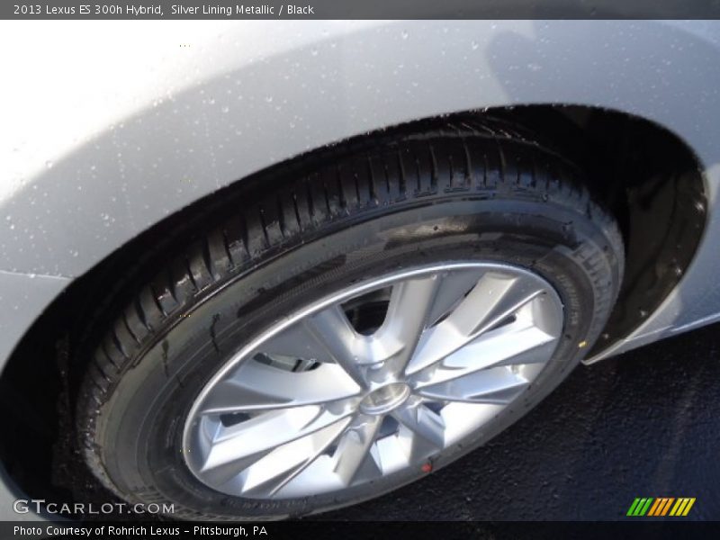 Silver Lining Metallic / Black 2013 Lexus ES 300h Hybrid