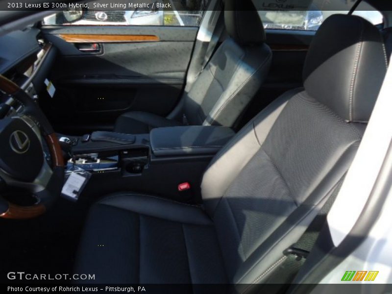 Silver Lining Metallic / Black 2013 Lexus ES 300h Hybrid
