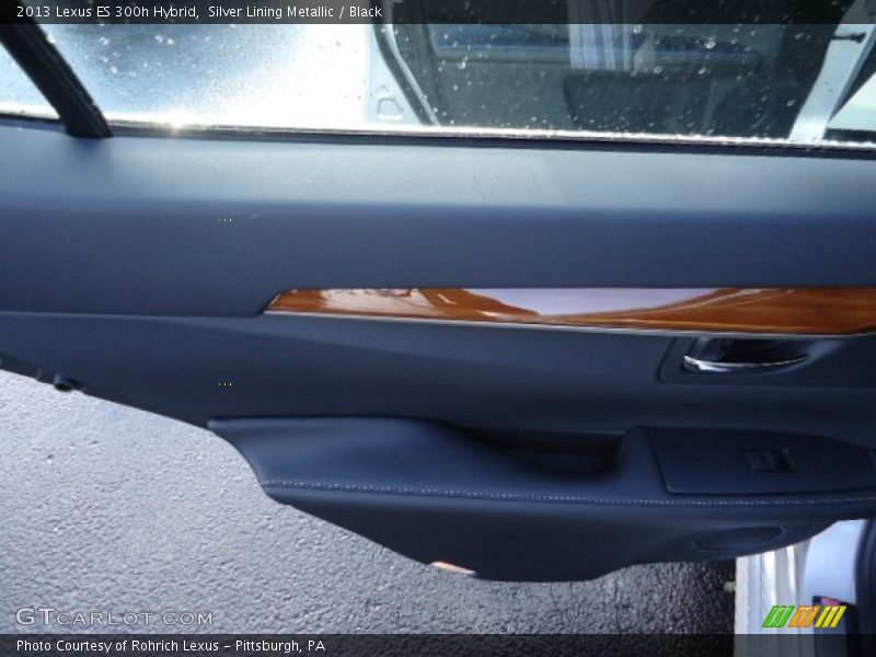Silver Lining Metallic / Black 2013 Lexus ES 300h Hybrid