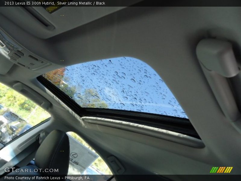 Silver Lining Metallic / Black 2013 Lexus ES 300h Hybrid