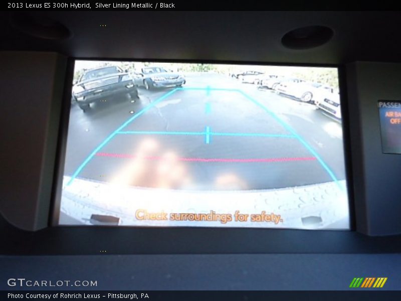 Silver Lining Metallic / Black 2013 Lexus ES 300h Hybrid