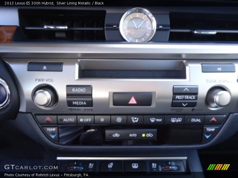 Silver Lining Metallic / Black 2013 Lexus ES 300h Hybrid