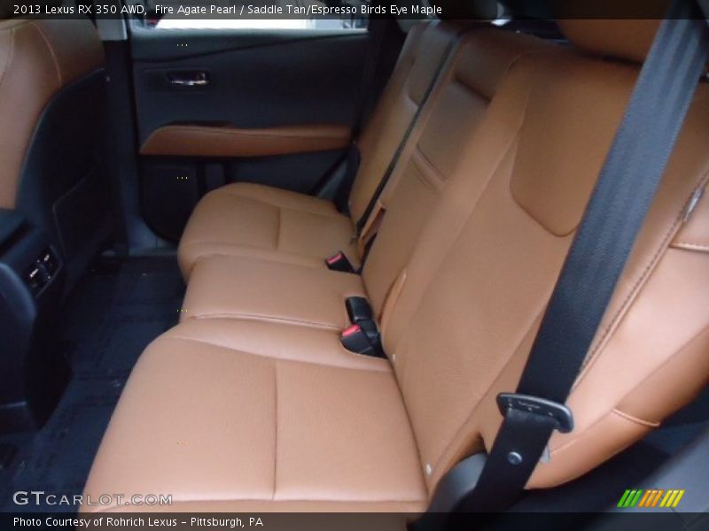 Fire Agate Pearl / Saddle Tan/Espresso Birds Eye Maple 2013 Lexus RX 350 AWD
