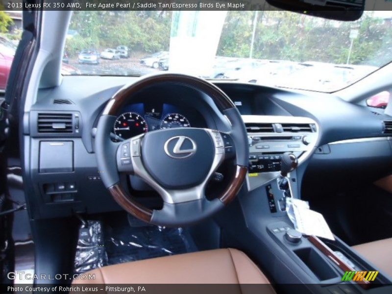 Dashboard of 2013 RX 350 AWD