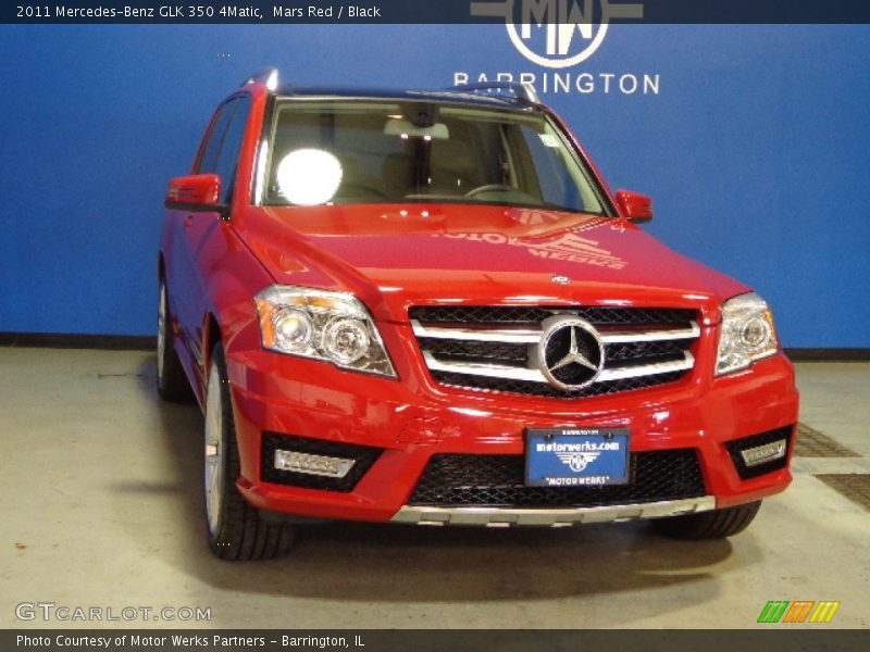 Mars Red / Black 2011 Mercedes-Benz GLK 350 4Matic