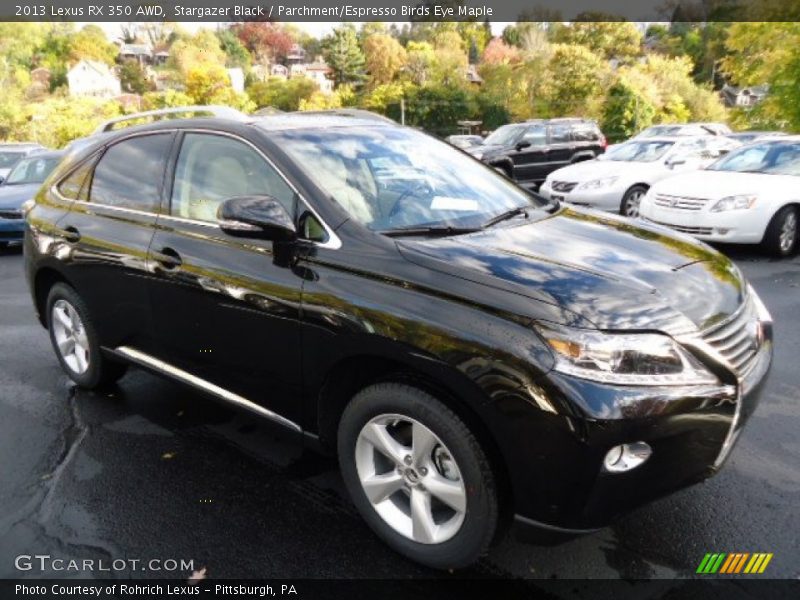 Stargazer Black / Parchment/Espresso Birds Eye Maple 2013 Lexus RX 350 AWD