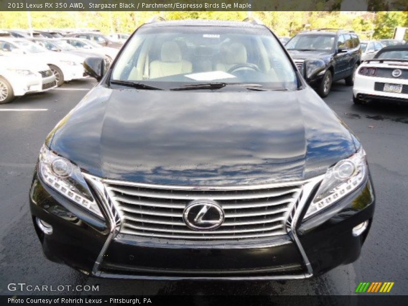 Stargazer Black / Parchment/Espresso Birds Eye Maple 2013 Lexus RX 350 AWD