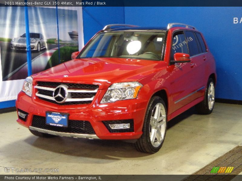 Mars Red / Black 2011 Mercedes-Benz GLK 350 4Matic