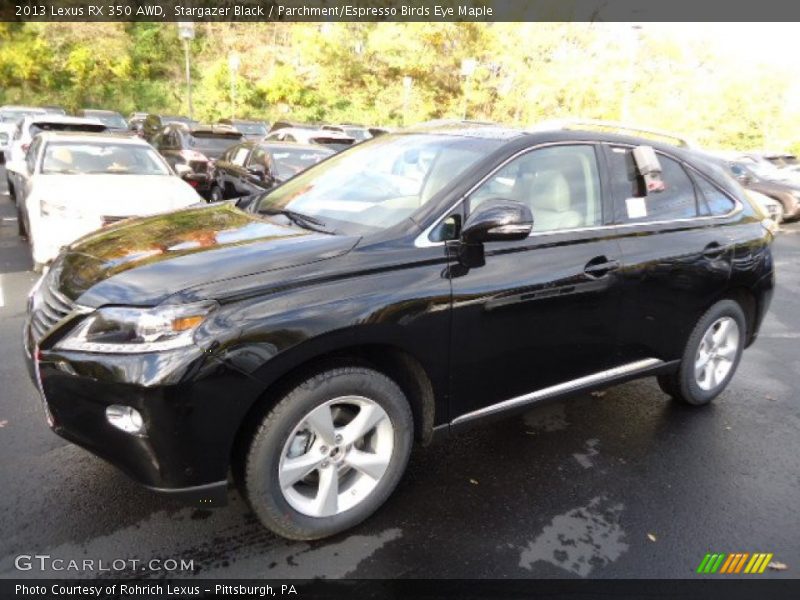 Stargazer Black / Parchment/Espresso Birds Eye Maple 2013 Lexus RX 350 AWD